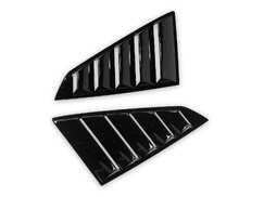 MP Concepts Open Quarter Window Louvers - Gloss Black (2024+ Mustang)