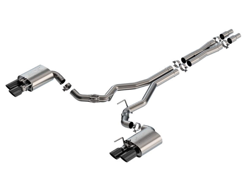 Borla ATAK Cat-Back Exhaust - Black Chrome Tips (2024-25 GT Fastback)