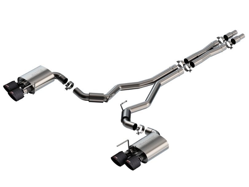 Borla S-Type Cat-Back Exhaust - Carbon Fiber Tips (2024-25 Dark Horse)