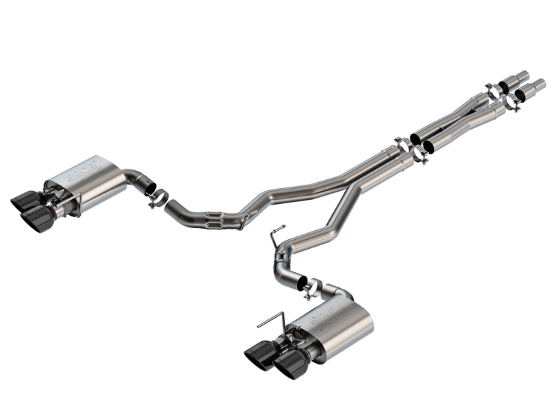 Borla ATAK Cat-Back Exhaust - Black Chrome Tips (2024-25 Dark Horse)