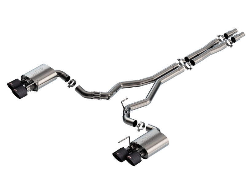 Borla ATAK Cat-Back Exhaust - Carbon Fiber Tips (2024-25 Dark Horse)